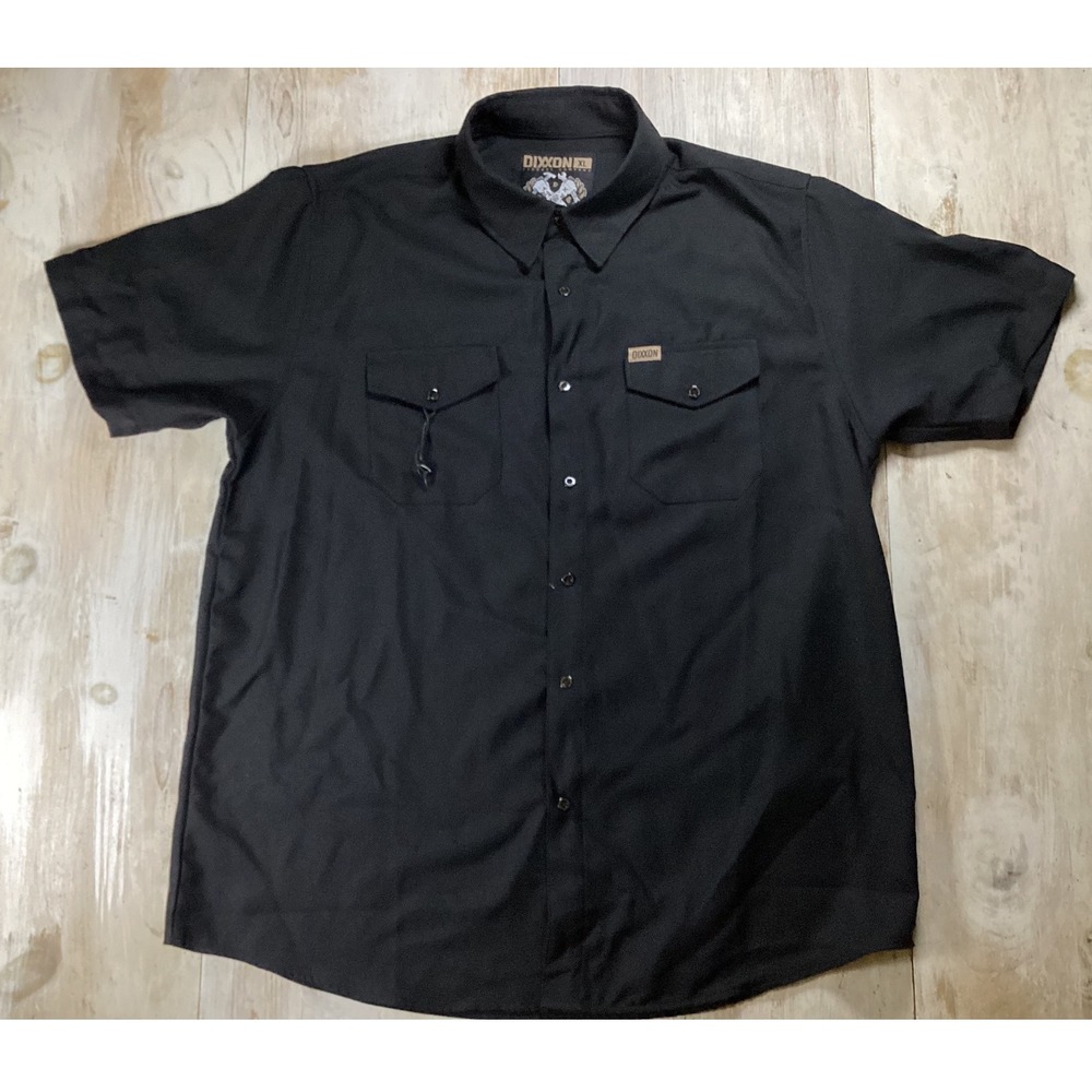 Dixxon Flannel Co Outlaw Shortie Black Short Sleeve Work Shirt XL Mens